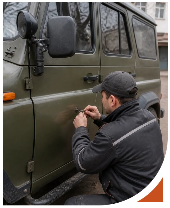 Профессиональное вскрытие автомобиля УАЗ без повреждений в Нижнем Тагиле